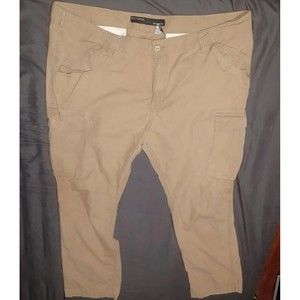 Rocawear Jeans Mens 42x32 Khaki Beige Tan Khaki Classic Fit Straight Leg Pants